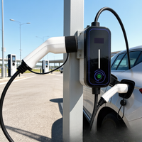 Neue Jinghu Straßenrand-Rettungs-EV-Ladestation 3,5-7kW Typ 2 Anschluss IP54 Wetterfest Mobile Bedienung Plug&Charge TA-AC-B1-P