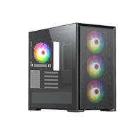 Best Selling Tempered Glass Desktop Gaming PC Case Micro Tower Black/White USB Interface New External Computer Case