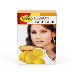 Masque facial en poudre Afrin au citron naturel pour éclaircir la peau, contrôle du sébum, élimination des taches, masque facial pour hommes et femmes - Product Image 3