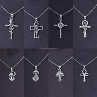 Bijoux en argent exquis nouveau concepteur 925 argent Sterling dessin animé champignon S925 pendentif collier Bracelet fabrication de bijoux