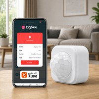 Detektor Gerakan Tubuh Manusia Tuya Zigbee Mini Smart Zigbee PIR Sensor Gerak untuk Hotel Garasi Keamanan Rumah