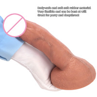 Plug anal en silicone liquide extra-large à pointe en forme d'œuf pour hommes et femmes, pénis réaliste, godemiché, jouet sexuel, gros godemiché