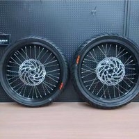 Juego de Ruedas W OEM SuperMoto 100/80-17 130/70-17 para Surron Light Bee, Neumáticos Lisos para Motocicleta Eléctrica Todoterreno