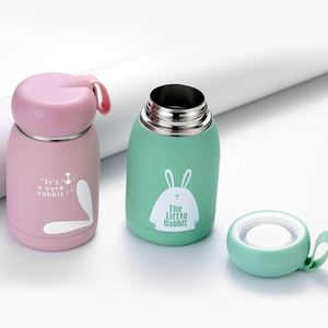 Botol Termos Mini 320ml Lucu, Mug Termal Portabel, Cangkir Isolasi Stainless Steel, Botol Air Vakum untuk Anak Perempuan - Product Image 3