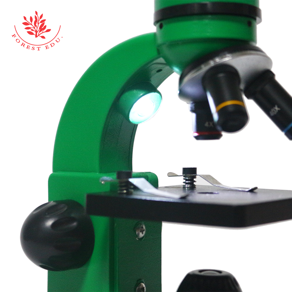 64X-2400X 単眼顕微鏡 光学式 小学校児童 科学実験 生物学教育 LED