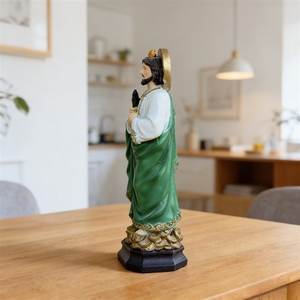 Statuetta di San Giuda in Resina Stile Europeo Vintage - Ornamento Decorativo da Tavolo per la Casa - Product Image 2