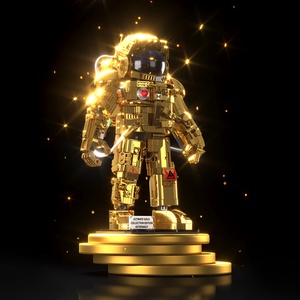 Modèle d'astronaute semi-mécanique GZ6285 compatible avec les blocs <span class=keywords><strong>de</strong></span> <span class=keywords><strong>construction</strong></span>, jouet <span class=keywords><strong>de</strong></span> <span class=keywords><strong>construction</strong></span> en plastique ABS, cadeau pour garçons - Product Image 3