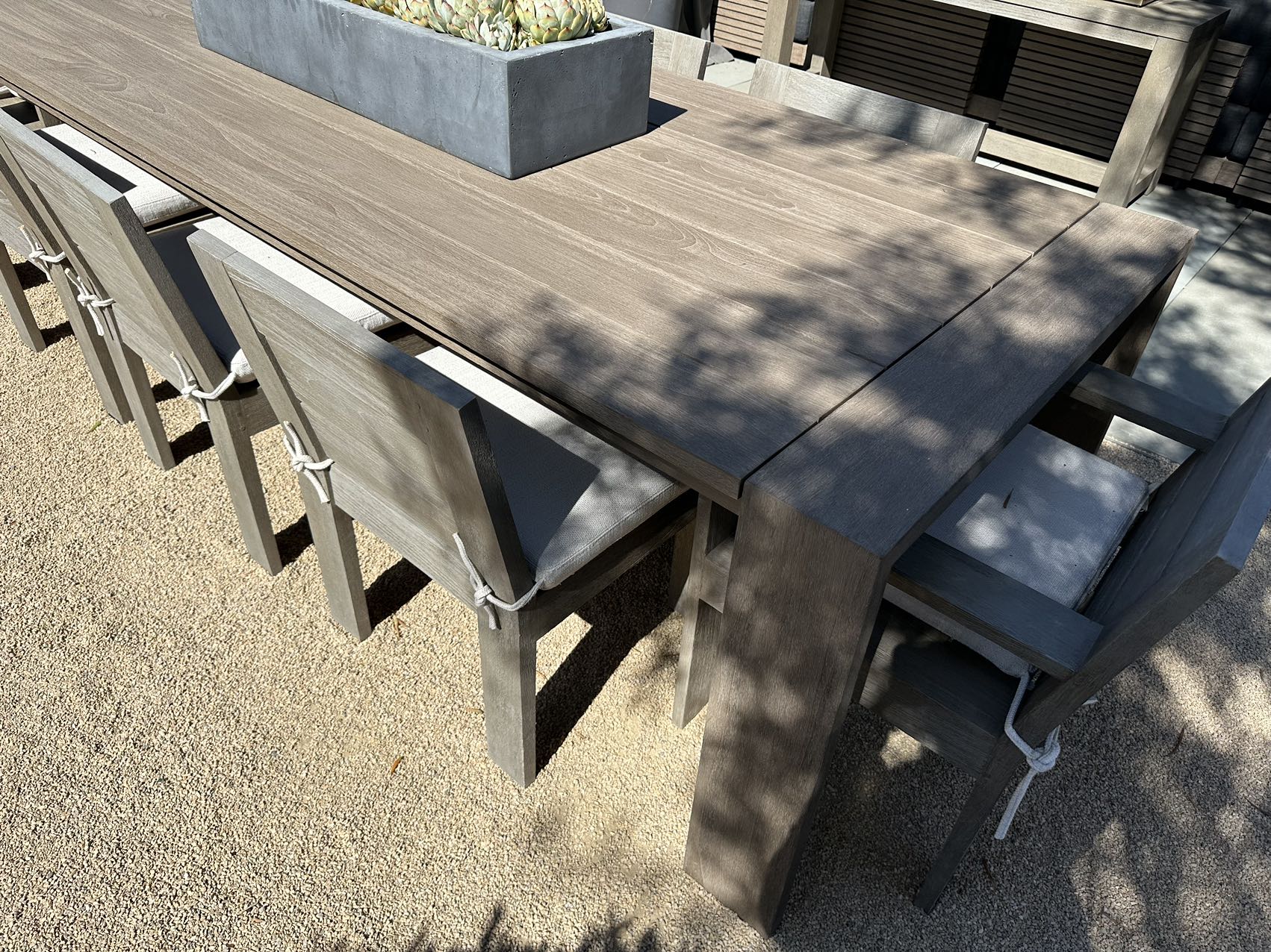Modern Patio solid Wood  teak Garden Set Modern Outdoor Sofa Set Dinning Table Set With Chairs