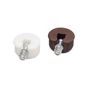 Connecteur en plastique 2-en-1 Disiwei pour support de panneau, quincaillerie de meuble, blanc et marron - Product Image 4