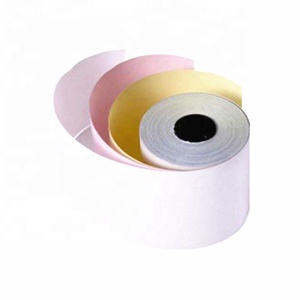 Giấy <span class=keywords><strong>carbonless</strong></span> NCR màu hồng vàng CB CFB CF bản sao giấy 76x80mm hình ảnh màu xanh - Product Image 6