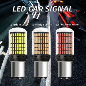 Luz LED Universal para Automóvil, Direccional S25 1156 BA15S 1157 BAY15D BAU15S 12V Roja/Blanca/Amarilla, Lámpara de Freno - Product Image 2