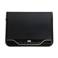 Système de divertissement automobile motorisé 19 pouces, écran FHD inclinable pour montage au plafond, sortie audio stéréo pour van, bus, train, téléviseur de plafond
