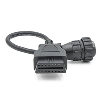 Cable Adaptador de Puerto Serie OBD2 de 16 Pines a DB9, RS232, 12V, 2W