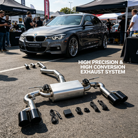 Échappement Catback Valvetronic pour BMW Série 4 F32 F33 F36 428i 430i 435i 440i, tuyaux d'échappement en acier inoxydable SS304 avec silencieux et contrôleur