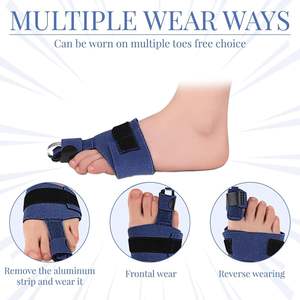 Attelles de doigts de pied réglables pour redresser - <span class=keywords><strong>Correcteur</strong></span> orthopédique pour les doigts de pieds <span class=keywords><strong>en</strong></span> marteau, les doigts de pieds superposés et les doigts de pieds <span class=keywords><strong>en</strong></span> <span class=keywords><strong>griffe</strong></span> - Port quotidien et nocturne - Product Image 3