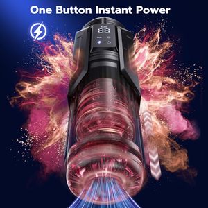 Masturbatore Maschile Impermeabile con Controllo APP, Sincronizzazione AI, Funzione di Suzione e Spinta, Rotazione, Pompa per Pene, Stroker Tascabile - Product Image 4