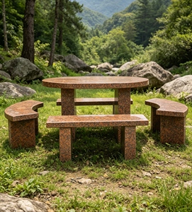 Asientos de Granito para Jardín y Exteriores, Diseño Europeo Moderno, Duraderos y Ecológicos, Compra al por Mayor - Product Image 2