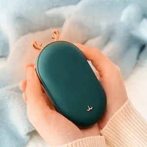 2400mAh Winter Mini Hand Warmer Heating Pad USB Rechargeable Handy Warmer Heater Pocket Mini Cartoon Electric Heater Warm