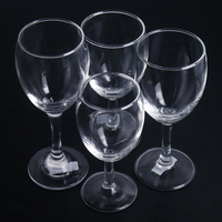 Gobelet à Vin en Cristal Vente en Gros Boire Fêtes Élégant Rouge Logo Personnalisé Gobelet à Vin Clair en Verre