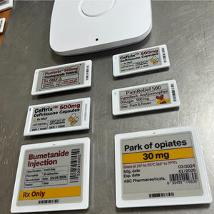Nouvelles étiquettes de prix numériques électroniques à encre électronique pour systèmes NFC ESL EAS, application API Ble Cloud, affichage pour pharmacies hospitalières, étiquettes de présentation d'étagères - Product Image 2