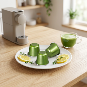 Capsules de thé matcha biologique style Uji, thé vert Tencha moulu sur pierre de qualité supérieure, pour les cafetières professionnelles de bureau - Product Image 1