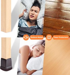 Protections de pieds de chaise, coussinets de protection en feutre pour pieds de meubles, pour sols en bois dur, housses de pieds de tabourets - Product Image 3