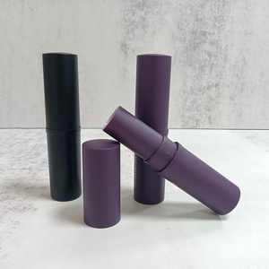 Tube vide rond de 8g pour fond de teint, en plastique noir mat, pour stick de fond de teint et correcteur, emballage cosmétique - Product Image 4