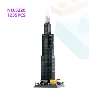 Wange 5228, Torre Willis de Chicago, América, 1235 Piezas, Bloques de Construcción, Modelo de Ladrillos, Juego de Bloques de Construcción para Niños Unisex, Juguete de Plástico - Product Image 1