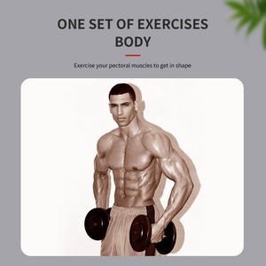 Ensemble de musculation personnalisé Jiahong Sports avec haltères hexagonaux en caoutchouc réglables avec fonction de bras permettant d'ajouter des poids - Product Image 4