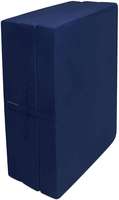 Futón Plegable Portátil de Viaje Tipo Z de 60 x 190 cm, Azul Oscuro, Ahorra Espacio