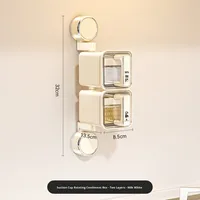 Modern Design Wall Mounted Rotating Spice Cartridge Suction Cup Household sealed Chili Salt Seasoning Jar