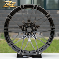 Jantes de voiture en alliage d'aluminium monobloc forgé avec logo personnalisé BZ, 18 et 19 pouces, 5x108 pour Ford, Volvo, Jaguar, Renault, Peugeot