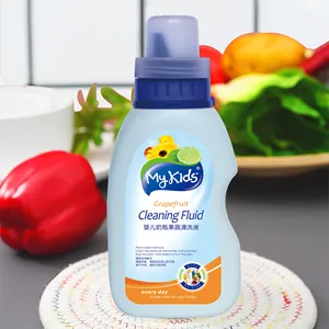 OEM Manufacturer Natural Coconut Oil Children Toys Cleaning Milk Residue Baby Milk Bottle Fruit And Vegetable Cleaning Solution