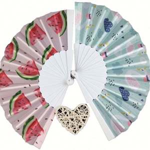 Abanico de Mano de PVC Estilo Chino con Sonido de Plástico para Decoración del Hogar, Regalos Empresariales, Modelo para Entusiastas de las Manualidades - Product Image 1