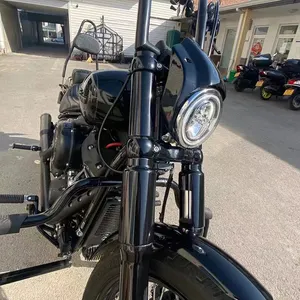 Softail FXBB için yeni siyah ön çelik motosiklet çatal/vücut sistemleri için FXBR aksesuarları motosiklet yedek parçaları