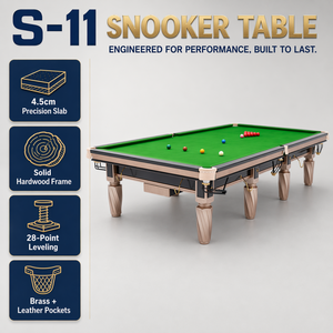 Table de billard professionnelle en bois massif de 10 pieds/12 pieds avec un design moderne et un tissu rouge <span class=keywords><strong>Strachan</strong></span> pour les jeux de billard britanniques - Product Image 3