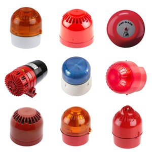 PSS-0094, Serie Onos, Combinación de Baliza y Sirena Roja, IP65, 230V CA, Base de 102 dB, 1m, Electrónico - Product Image 4