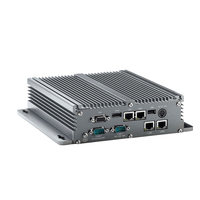 MINI PC D525 sin ventilador Computadora integrada industrial 4LAN 6COM 4 * RS485 o 3 * RS422 4USB PC Soporte XP OS