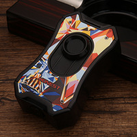 YN nouveau modèle personnalisé allume-cigare quatre feu torche coupe-vent briquet métal cadeau luxe briquet