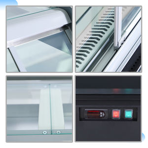 ตู้แช่เย็นแสดงสินค้าเนื้อสัตว์และขนมอบในซูเปอร์มาร์เก็ต พร้อมประตูกระจกและระบบทำความเย็นด้วยอากาศ - Product Image 2