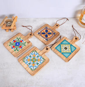 <span class=keywords><strong>Sottopentola</strong></span> in <span class=keywords><strong>Legno</strong></span> Naturale Vintage con Manico, <span class=keywords><strong>Sottopentola</strong></span> Resistente al Calore in Bambù per Pentole, Teiere, Padelle - Product Image 2