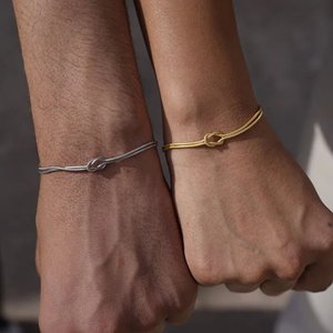 SongYi OEM ODM Commercio all'Ingrosso Nodo Infinito Regali per <span class=keywords><strong>San</strong></span> <span class=keywords><strong>Valentino</strong></span> Nodo d'Amore Collane e <span class=keywords><strong>Bracciali</strong></span> con Catena a Serpente - Product Image 1