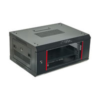 19 pouces 600*450 * 4u 600*600 * 4U Boîtier Telecom Data Wall Box Mini Server Rack Glass Door Small Wall Mount Network Cabinet 6u9u