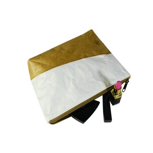 Bolsa Cosmética Impermeable de Papel Dupont Ecológico, Personalizable con Logotipo, Bolsa de Almacenamiento de Color Contrastante Tyvek - Product Image 4