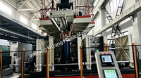 Máquina de moldeo por soplado de bidones químicos de HDPE totalmente automática para la fabricación de barriles de plástico de 160L