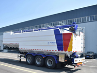 Remorque de transport de marchandises QTD 40-65 m³ avec déchargement hydraulique, capacité de 40 tonnes, benne, diesel 351-450 ch, camion de livraison agricole