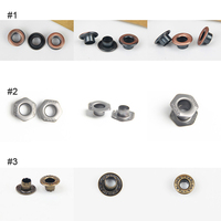 Kit d'Assortiment de Œillets Métalliques Durables Écologiques Sans Nickel avec Noyaux de Perles Auto-adhésifs pour Vêtements et Cuir – Vente en Gros