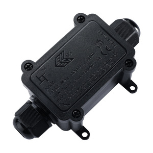 Boîtier de jonction étanche bidirectionnel M686 IP68 en nylon noir pour connecteur de câble extérieur - Product Image 3