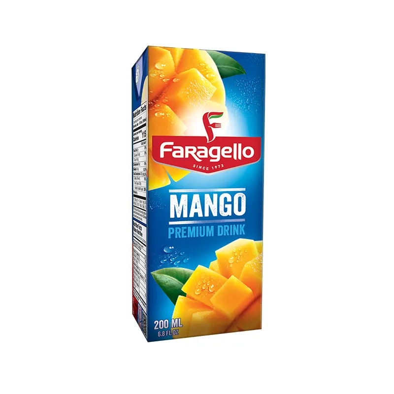 En iyi seçim ve en iyi indirimler Faragello 200mL cam MANGO suyu yüksek kaliteli meyve suyu konsantresi tropikal meyve suyu