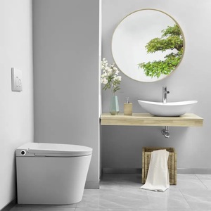 <span class=keywords><strong>WC</strong></span> intelligent automatique en céramique, à poser au sol, avec bidet intégré, télécommande, chasse d'eau 3/6L et séchoir à air chaud - Product Image 6